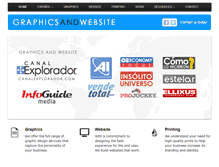 Tablet Screenshot of graphicsandwebsite.com